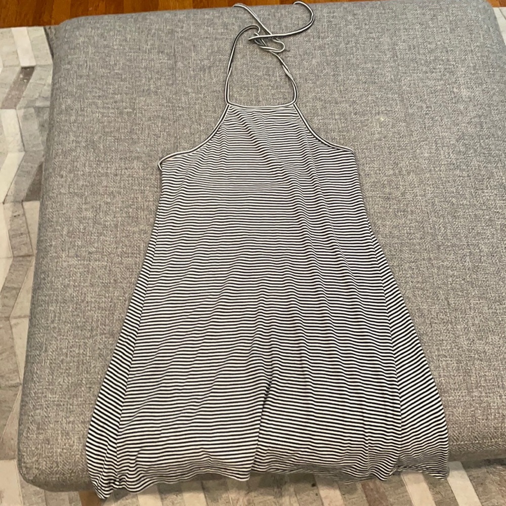 Striped halter dress